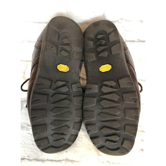 UGG SULLIVAN STOUT Brown Shearling Lined Leather Lace Up Boots Mens 8 (w1c) - Picture 6 of 10